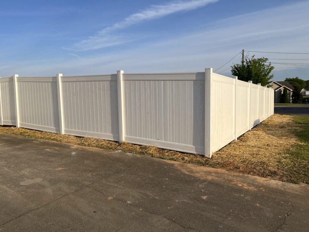 Vinyl fence