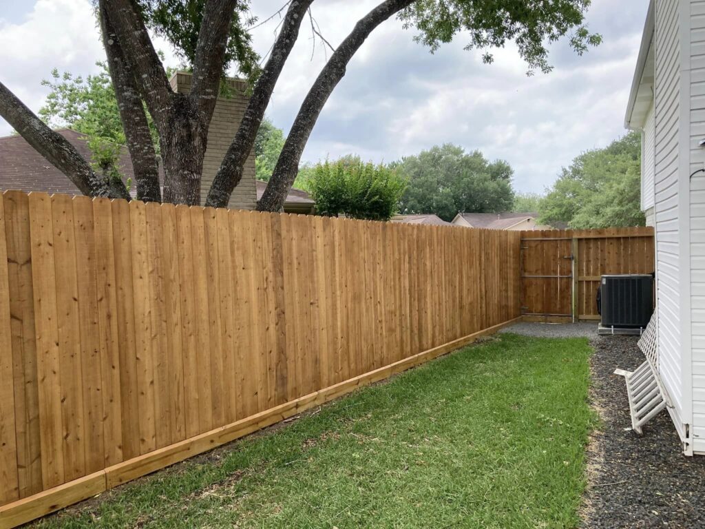 Wood fence